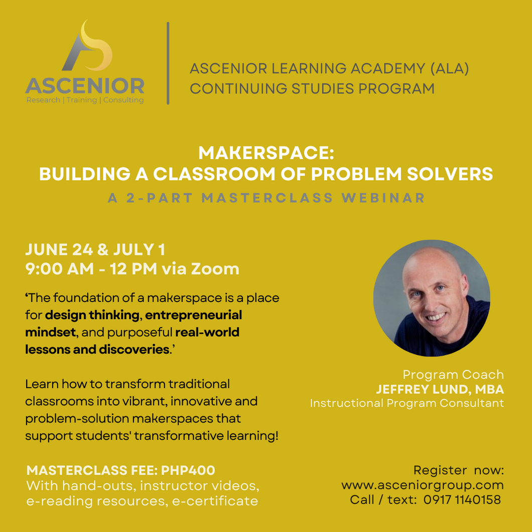 Makerspace: Building a classroom of problem solvers | June 24 & July 1