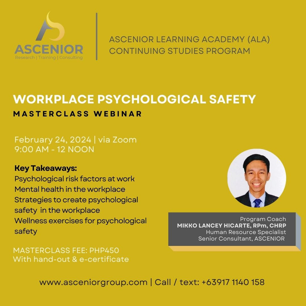 Workplace Psychological Safety | February 24
