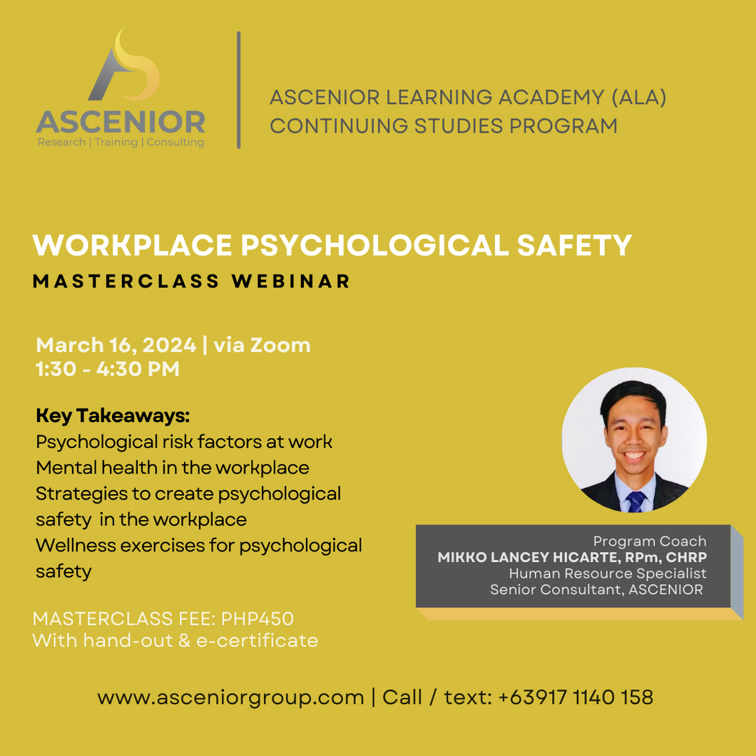 Workplace Psychological Safety | March 16