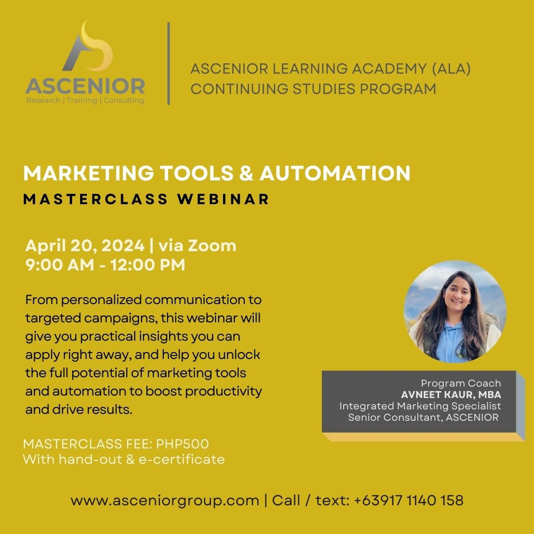 Marketing Tools & Automation | April 20