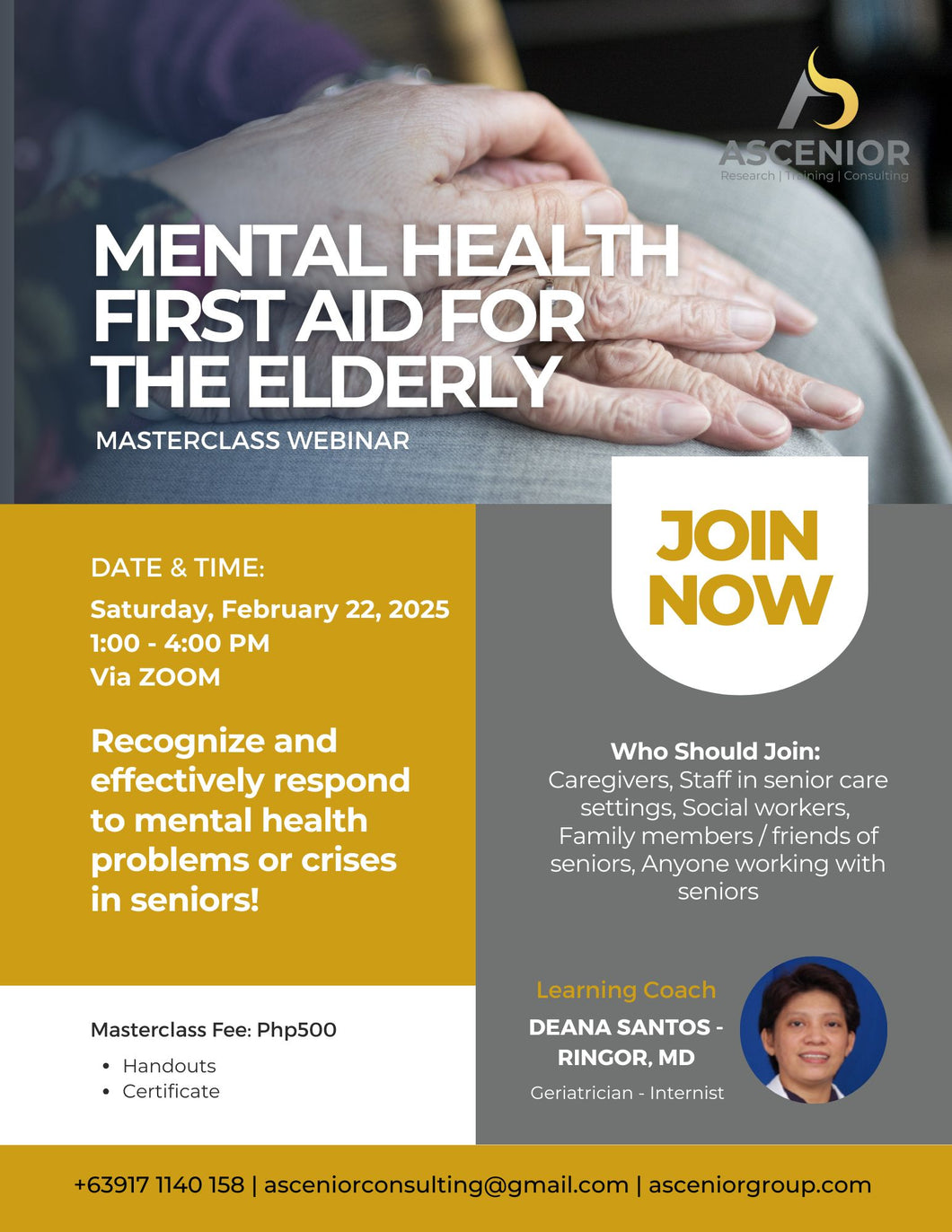 Mental Health First Aid for the Elderly | February 22