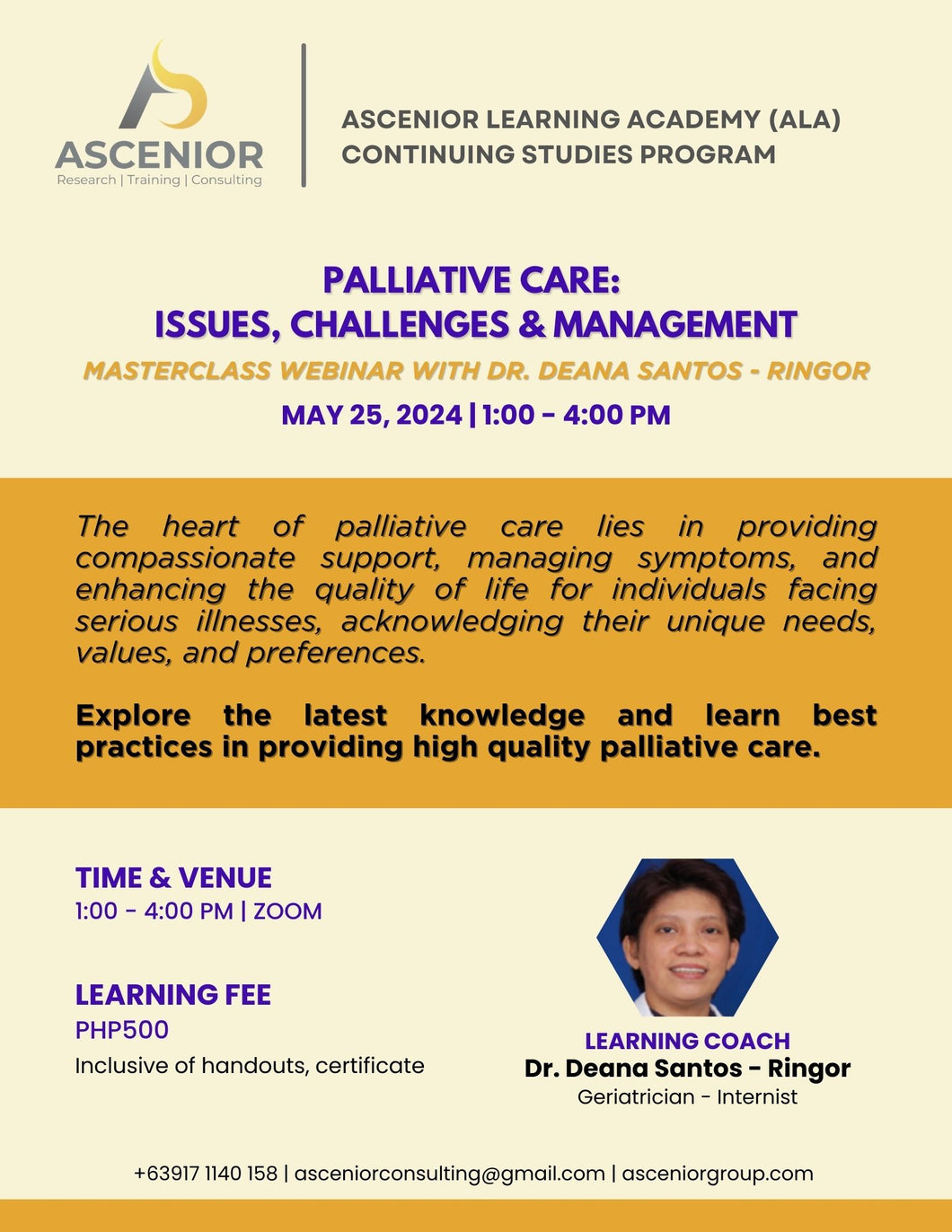 Palliative Care: Issues, Challenges & Management | May 25