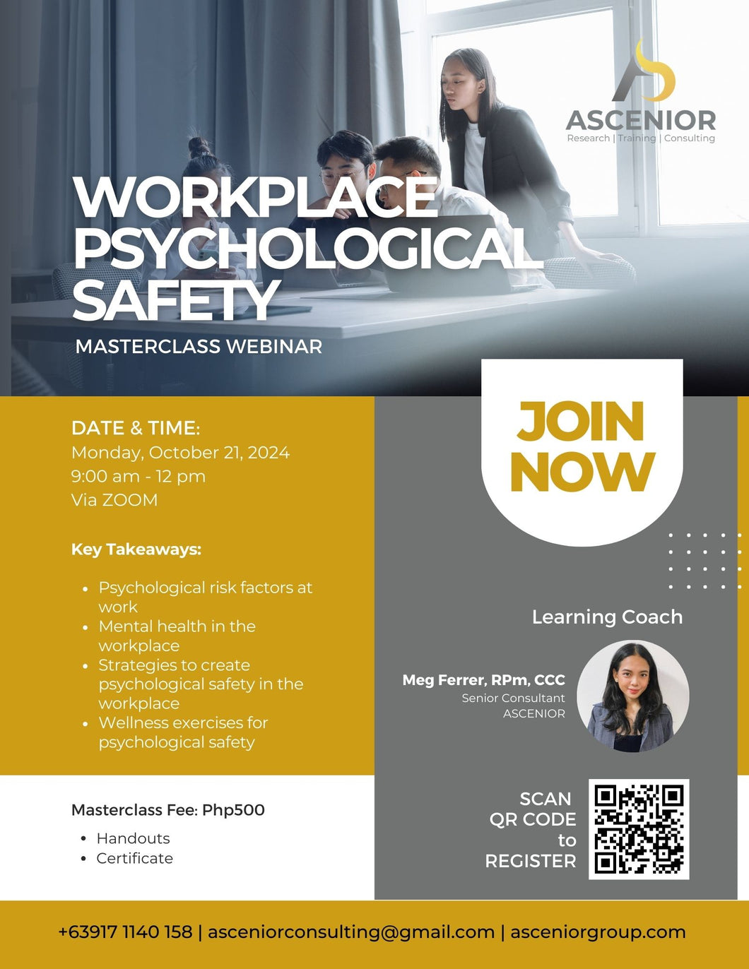 Workplace Psychological Safety | October 21