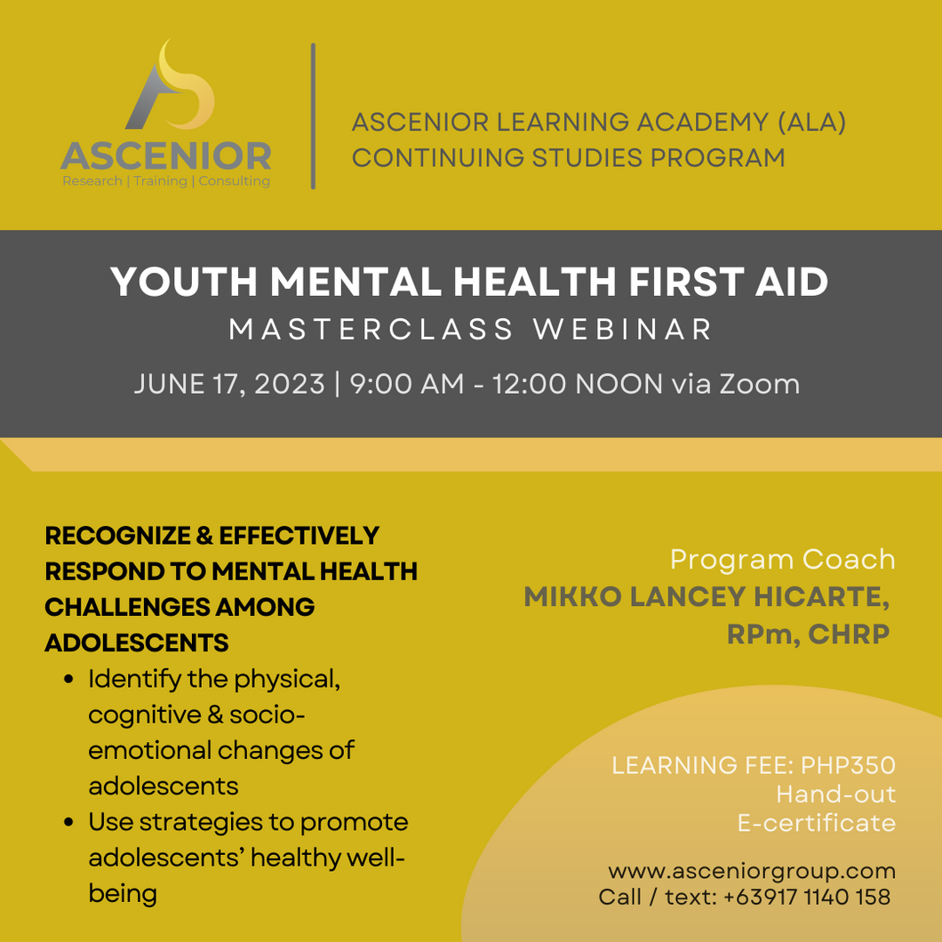 Youth Mental Health First Aid | June 17