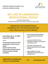 Load image into Gallery viewer, My Life In Leadership: Educational Focus with Jeffrey Lund, MBA
