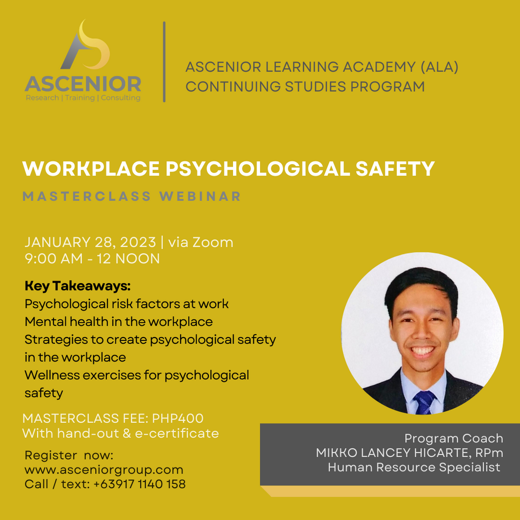 Workplace Psychological Safety | January 28