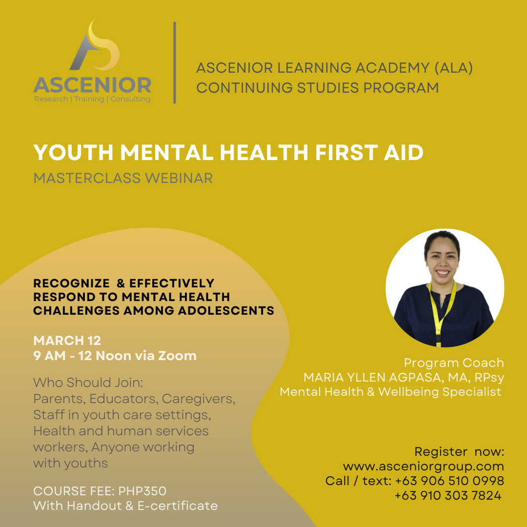 Youth Mental Health First Aid | March 12