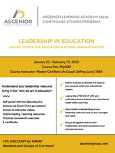 Load image into Gallery viewer, Leadership in Education Online Course | Starts Jan. 22
