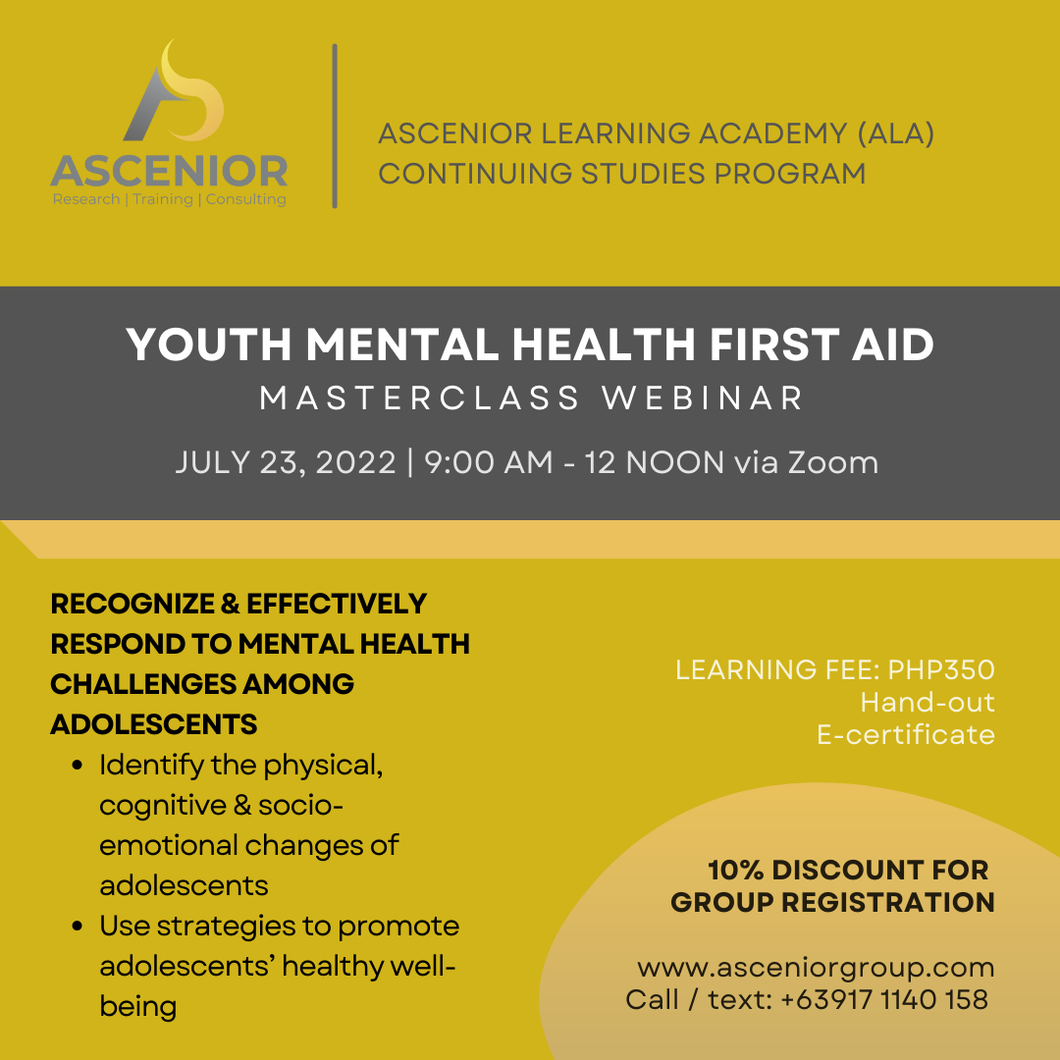 Youth Mental Health First Aid | July 23
