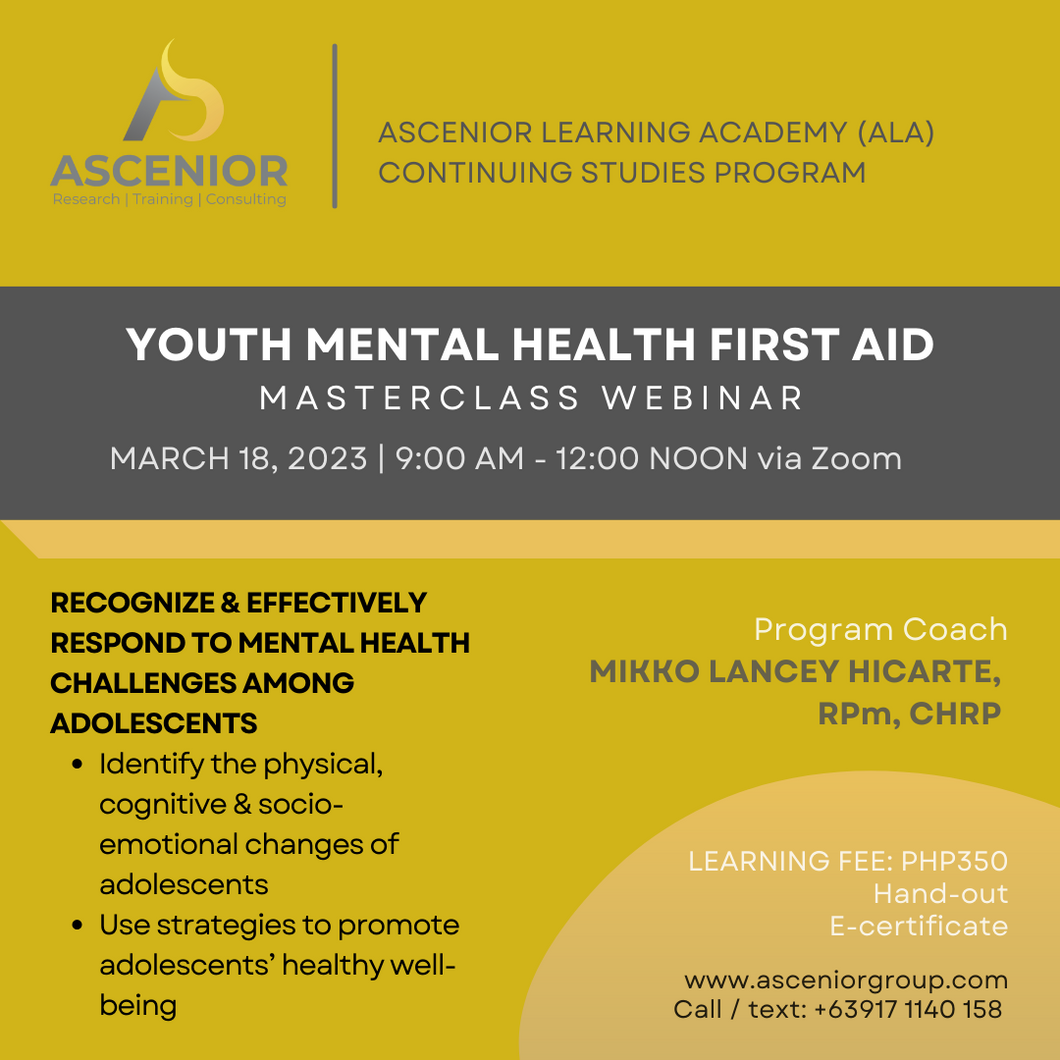 Youth Mental Health First Aid | March 18